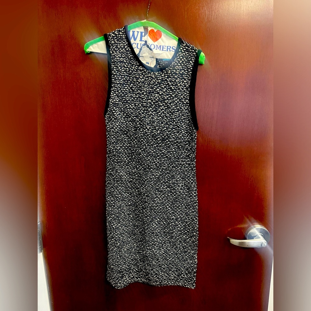 Alice and Olivia black and white tweed dress. Above knee. Size small.